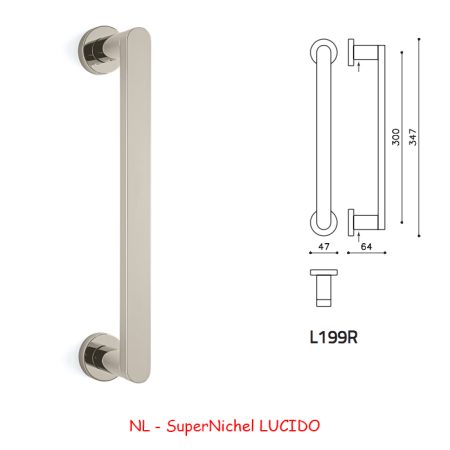 MANIGLIONE LINK R SuperNichel LUCIDO