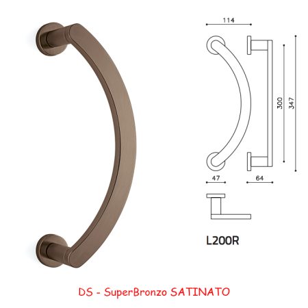 MANIGLIONE LINK RZ SuperBronzo SATINATO