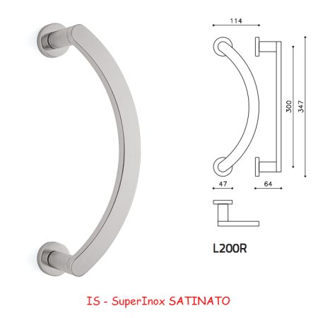 MANIGLIONE LINK RZ SuperInox SATINATO