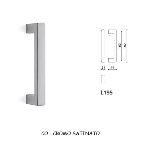 MANIGLIONE PLANET CROMO SATINATO