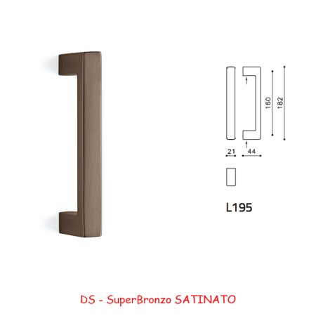 MANIGLIONE PLANET SuperBronzo SATINATO