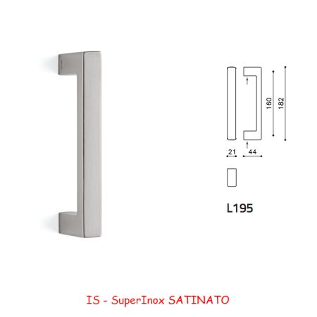 MANIGLIONE PLANET SuperInox SATINATO