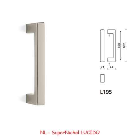 MANIGLIONE PLANET SuperNichel LUCIDO