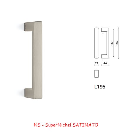 MANIGLIONE PLANET SuperNichel SATINATO
