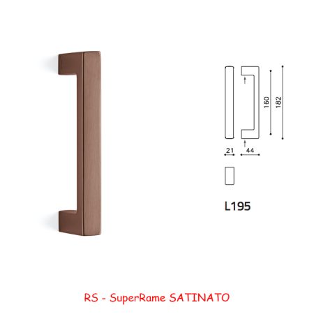 MANIGLIONE PLANET SuperRame SATINATO