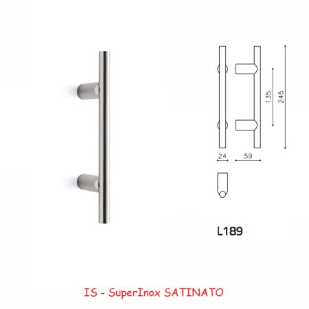 MANIGLIONE STILO 189 SuperInox SATINATO