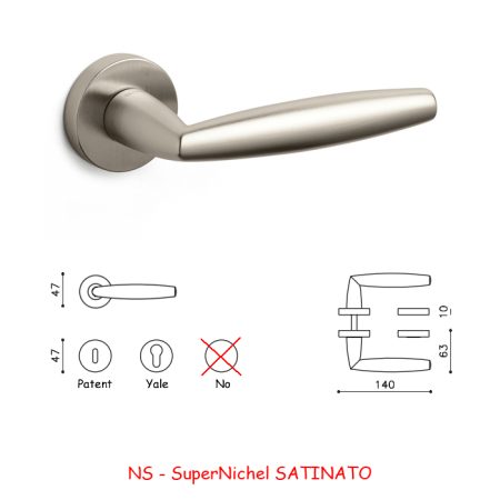 MANIGLIA AURELIA SuperNichel SATINATO