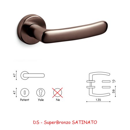 MANIGLIA EMILIA SuperBronzo SATINATO