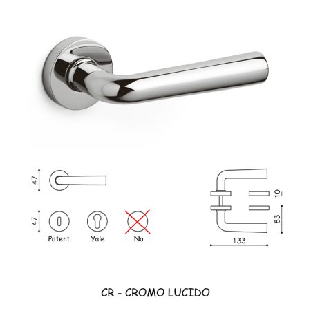 MANIGLIA GARDA CROMO LUCIDO