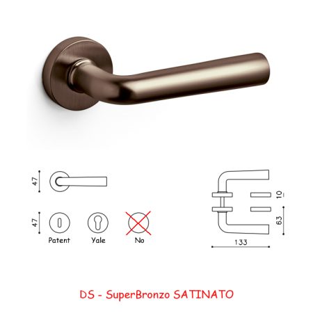 MANIGLIA GARDA SuperBronzo SATINATO