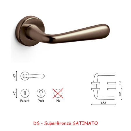 MANIGLIA GOLIA SuperBronzo SATINATO