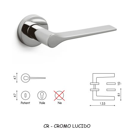 MANIGLIA LAMA CROMO LUCIDO