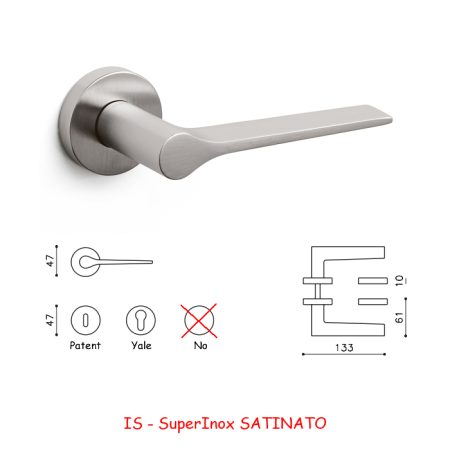 MANIGLIA LAMA SuperInox SATINATO