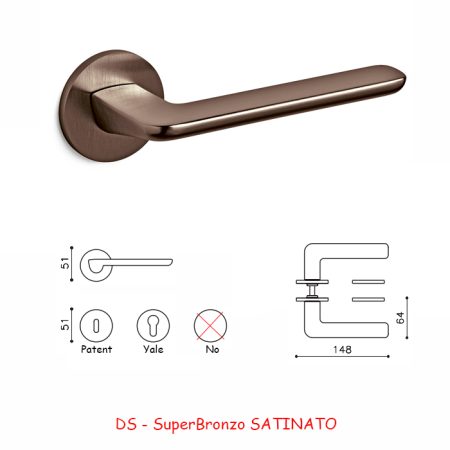 MANIGLIA MARBELLA SuperBronzo SATINATO