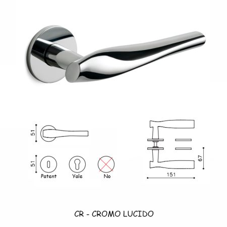 MANIGLIA MARILYN CROMO LUCIDO