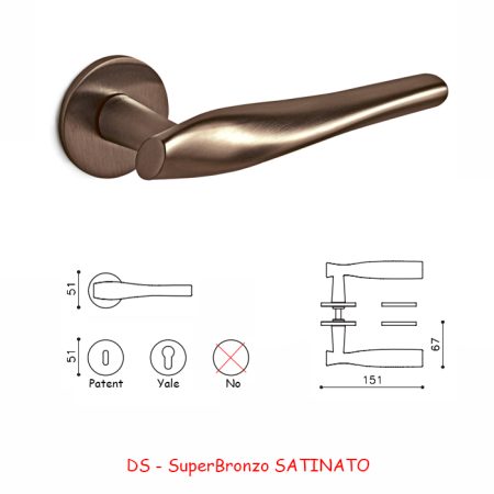 MANIGLIA MARILYN SuperBronzo SATINATO