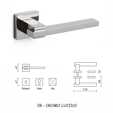 MANIGLIA MINERVA CROMO LUCIDO