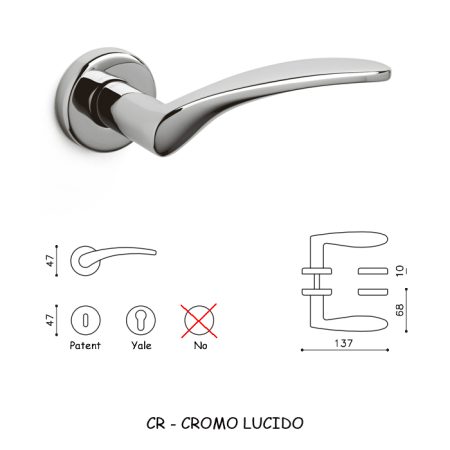 MANIGLIA NOVELLA CROMO LUCIDO
