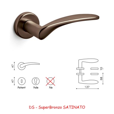 MANIGLIA NOVELLA SuperBronzo SATINATO