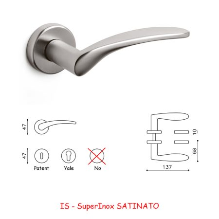 MANIGLIA NOVELLA SuperInox SATINATO