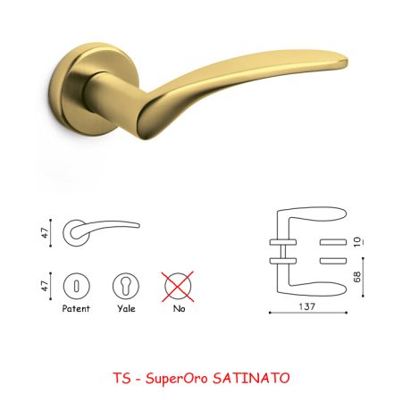 MANIGLIA NOVELLA SuperOro SATINATO