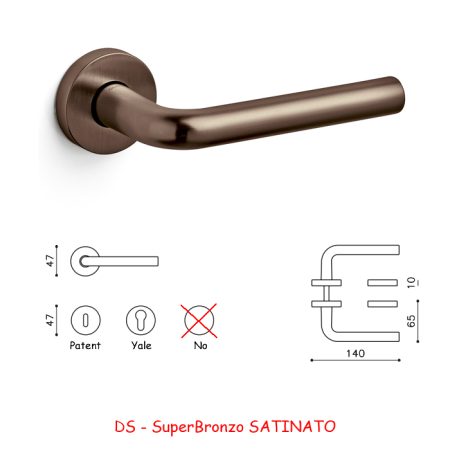 MANIGLIA RAFFAELLA SuperBronzo SATINATO