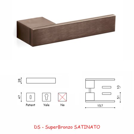 MANIGLIA TOTAL SuperBronzo SATINATO