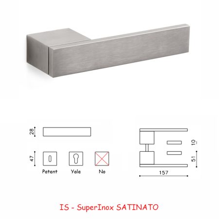MANIGLIA TOTAL SuperInox SATINATO
