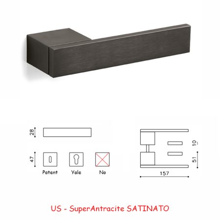 MANIGLIA TOTAL SuperAntracite SATINATO