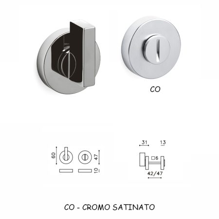 CHIAVISTELLO SPACE ADA CROMO SATINATO