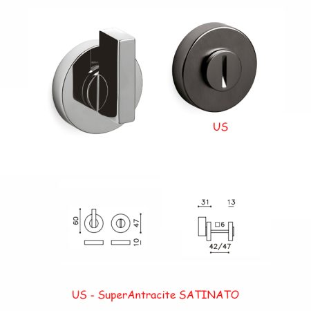 CHIAVISTELLO SPACE ADA SuperAntracite SATINATO