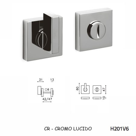 CHIAVISTELLO SPACE Q ADA CROMO LUCIDO