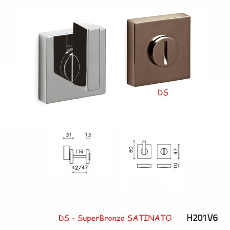 CHIAVISTELLO SPACE Q ADA SuperBronzo SATINATO