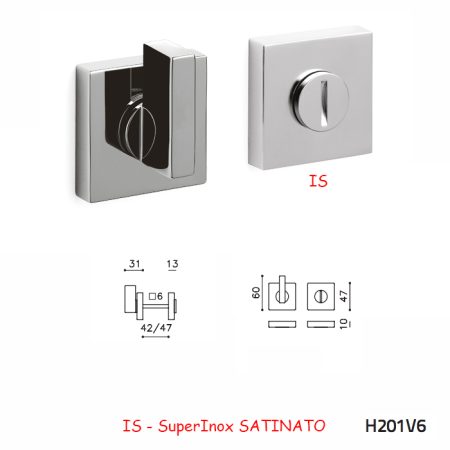 CHIAVISTELLO SPACE Q ADA SuperInox SATINATO