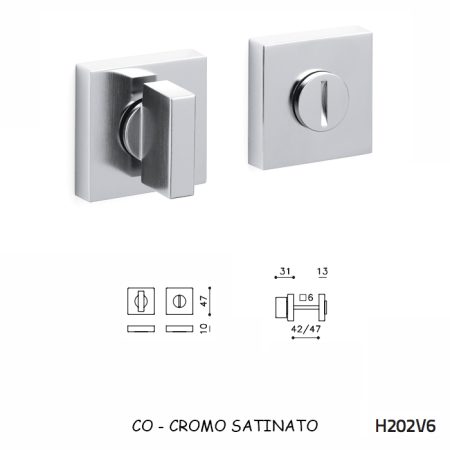 CHIAVISTELLO SPACE Q CROMO SATINATO