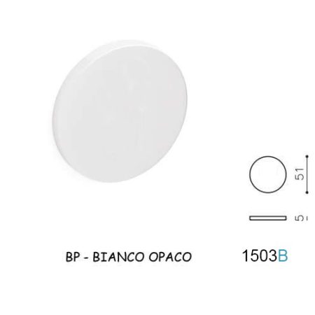BOCCHETTA B CIECA BIANCO OPACO