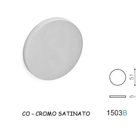 BOCCHETTA B CIECA CROMO SATINATO