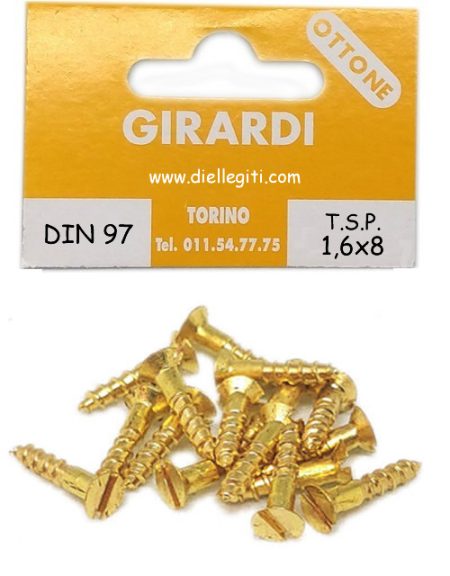100 Viti Ottone #8 Viti Per Legno In Ottone #8 X 1-1/4 | Testa Tonda A Fessura, Confezione Da 100 Raschietto Per Legno