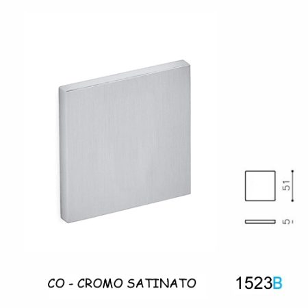 BOCCHETTA QB CIECA CROMO SATINATO