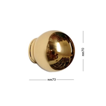 POMOLO TERMINALE 4035/35 OTTONE LUCIDO