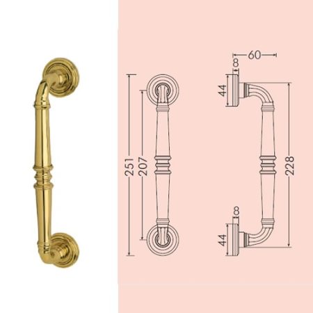 MANIGLIONE BAL 114/37 COPRIVITE
