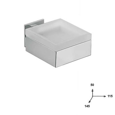 PORTA SAPONE MIZARCOL C3240 SA CROMO/SATINATO