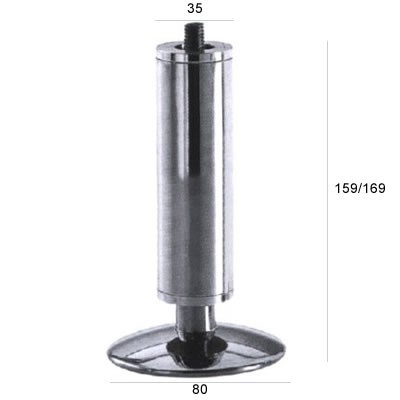 PIEDINI 628/D ALLUMINIO