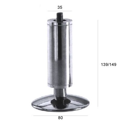 PIEDINI 628/E ALLUMINIO