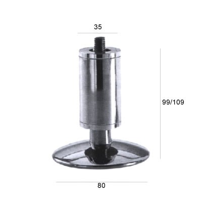 PIEDINI 628/G ALLUMINIO