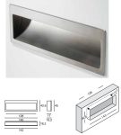 MANIGLIA 9052 INCASSO ARGENTO
