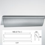 MANIGLIA 9084/160 INOX ARG7