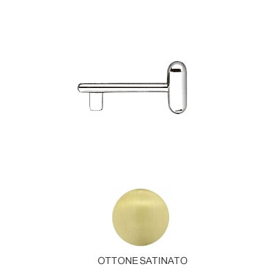 CHIAVE BOMA OTTONE SATINATO