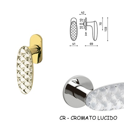 DK CRYSTAL ROYAL CROMO LUCIDO + VETRO