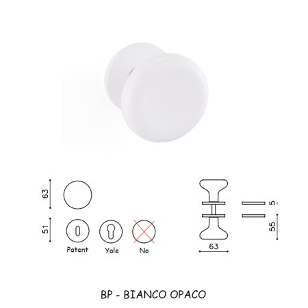 POMOLO PADDLE BIANCO OPACO